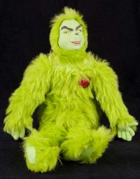 Grinch Who Stole Christmas Heart Warming Light Up Plush Playmates
